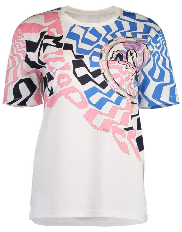 Short Sleeve Printed T-Shirt-- Modern Contemporary Chic