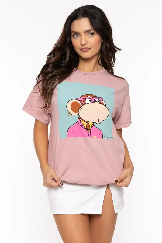 NFT Bobby Jack Oversized Graphic T-Shirt - Bored Preppy-- Spandex Blend Rayon Blend Denim Blend NFT Bobby Jack Oversized Graphic T-Shirt - Bored Preppy-- Spandex Blend Rayon Blend Denim Blend