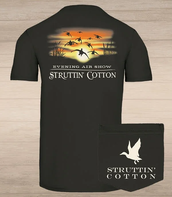 Evening Airshow T-Shirt-- Rayon Velvet Corduroy
