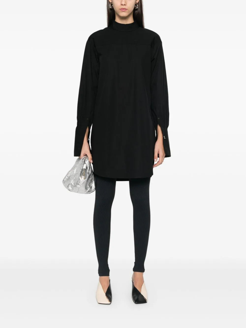 DRIES VAN NOTEN - Women Turtleneck Shirt-- Striped Floral Plaid