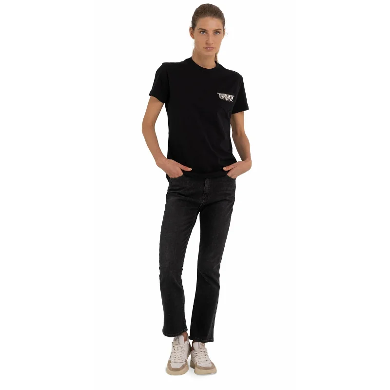 Relay Women's T-shirt with Pocket and Rhinestones-- Front Pockets Side Pockets Patch Pockets