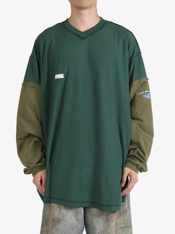 VETEMENTS - Unisex Inside-Out Shark Long Sleeve T-shirt-- Anti-Shrink Durable Soft