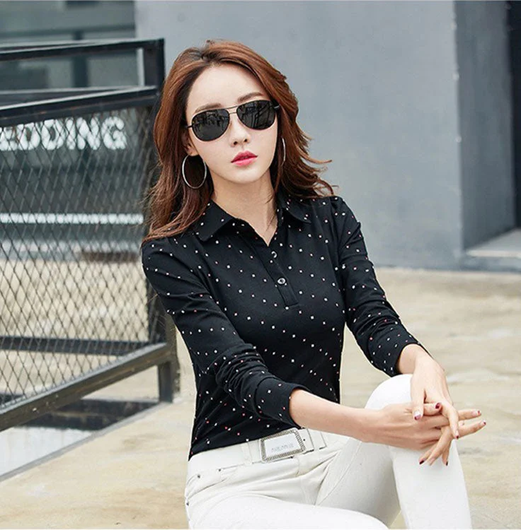 Women Tops Poleras Camisetas Mujer T-shirt-- Anti-Pilling Machine Wash Handmade
