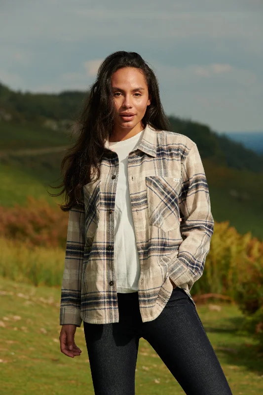 Smores Shirt - Desert-- Houndstooth Herringbone Solid