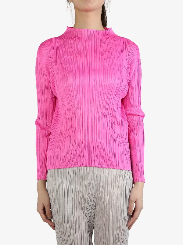 PLEATS PLEASE ISSEY MIYAKE - Women Monthly Colors : October Shirt-- Houndstooth Herringbone Solid PLEATS PLEASE ISSEY MIYAKE - Women Monthly Colors : October Shirt-- Houndstooth Herringbone Solid