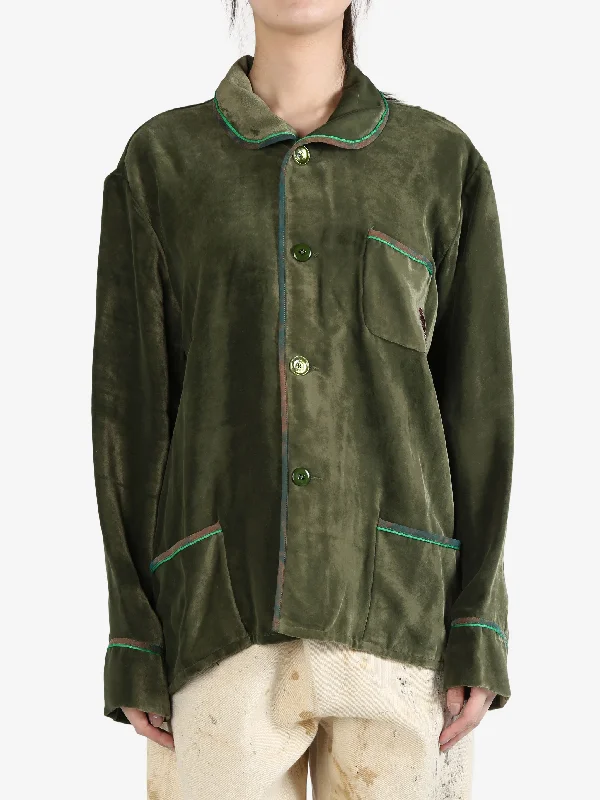 COMMUNS - Unisex Patterned Shirt-- Sequined Glittery Shiny