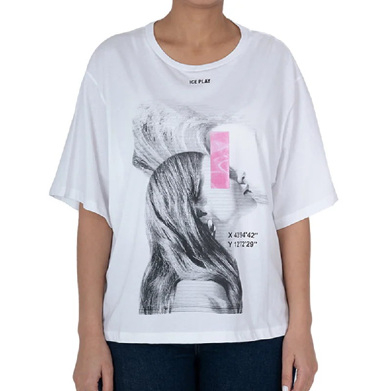 Ice Play T-shirt with multicolored print with the brand logo on the front-- Nylon Fabric Polyester Fabric Spandex Fabric Ice Play T-shirt with multicolored print with the brand logo on the front-- Nylon Fabric Polyester Fabric Spandex Fabric