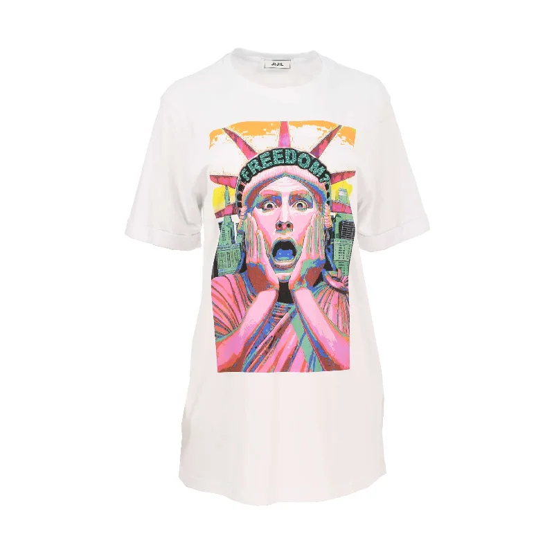 Jijil Women's White T-Shirt-- Anti-Shrink Durable Soft