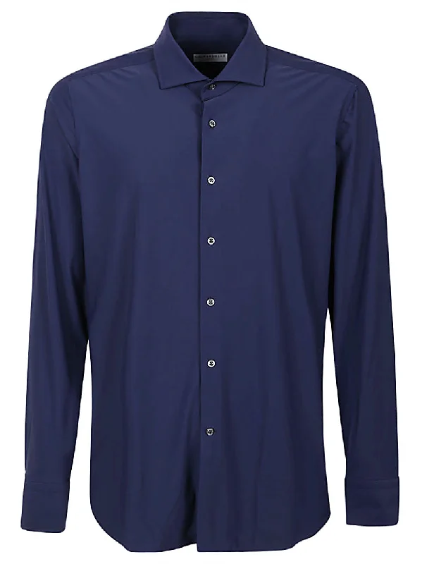 Sonrisa Shirts Blue-- Front Pockets Side Pockets Patch Pockets