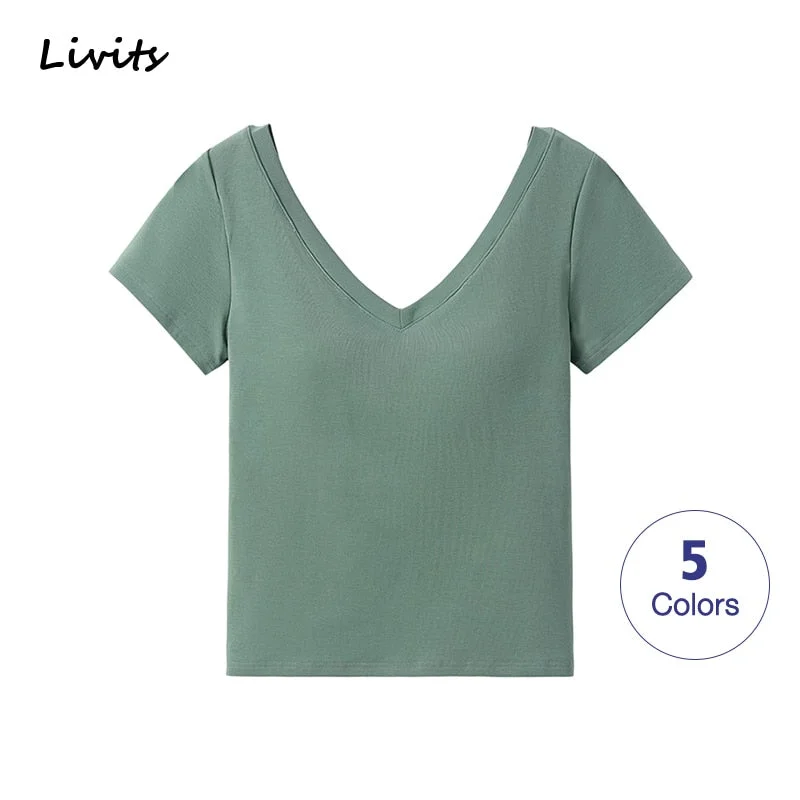 Tshirt For Women Backless Croptop Tops Tee-- Hooded Caped Shawl Collar