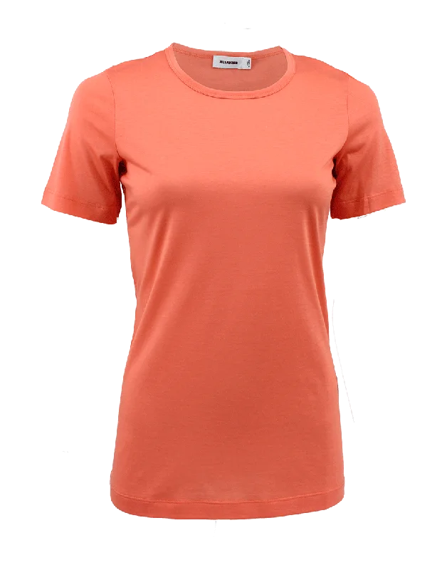 Short Sleeve Crewneck T-Shirt-- Fleece Fabric Down Fabric Feather Fabric