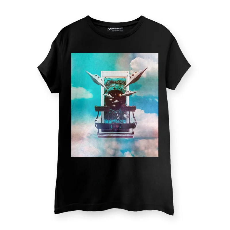 Interdimensional Women's T-Shirt-- Mesh Fabric Canvas Fabric Denim Fabric