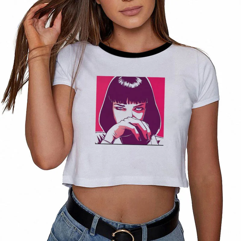 Korean High Quality Sexy Summer Funny Printed Short Sleeve O-Neck Female T Shirt Women's Clothing Slim Tshirt Sexy Croptops-- Graphic T-Shirt Round Neck Polyester Korean High Quality Sexy Summer Funny Printed Short Sleeve O-Neck Female T Shirt Women's Clothing Slim Tshirt Sexy Croptops-- Graphic T-Shirt Round Neck Polyester