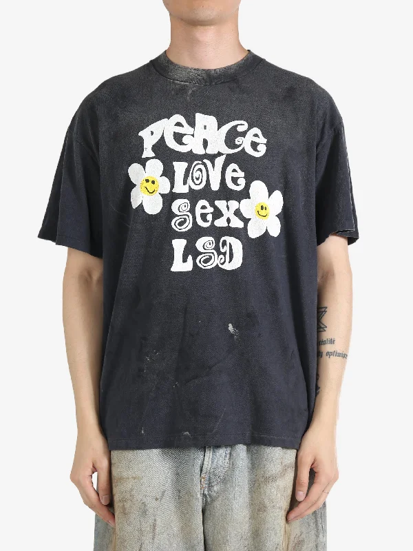 READYMADE - Unisex Peace Short Sleeve T-Shirt-- Iron Safe Non-Iron Wrinkle Free