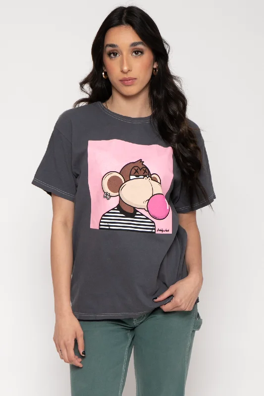 NFT Bobby Jack Oversized Graphic T-Shirt - Bored Emo-- Polka Dot Checkered Tartan
