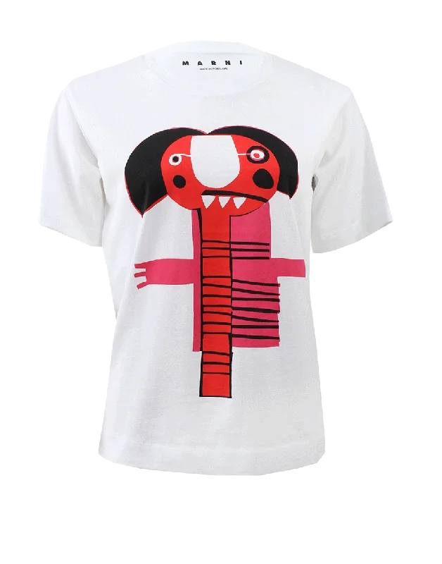 Person T-Shirt-- Striped Floral Plaid