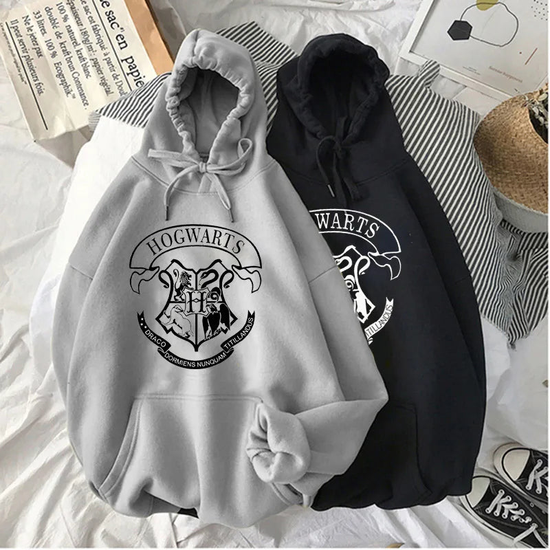 Fashion y2k Hogwarts Printed Hoodies Women Sweatshirt Autumn Winter Long Sleeves Plus Velvet Casual Loose Fleece Tops Oversized Hoodie with Front Slit Layering Stylish Fashion y2k Hogwarts Printed Hoodies Women Sweatshirt Autumn Winter Long Sleeves Plus Velvet Casual Loose Fleece Tops Oversized Hoodie with Front Slit Layering Stylish