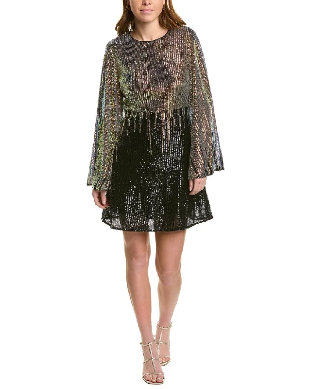 Traffic People Liza Mini Dress Chic Puff Sleeve Mini Dress