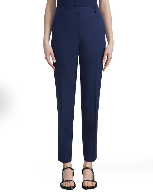 Lafayette 148 New York Clinton Wool-Blend Ankle Pant Chic Slim Fit Pants