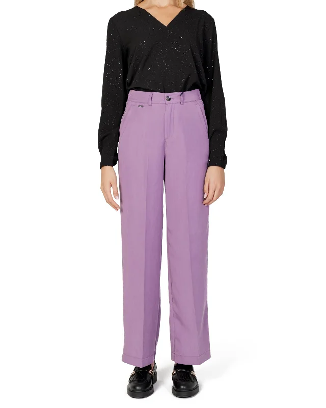 Street One  Lila Straight Leg Pants for Women Wide-Legged Palazzos