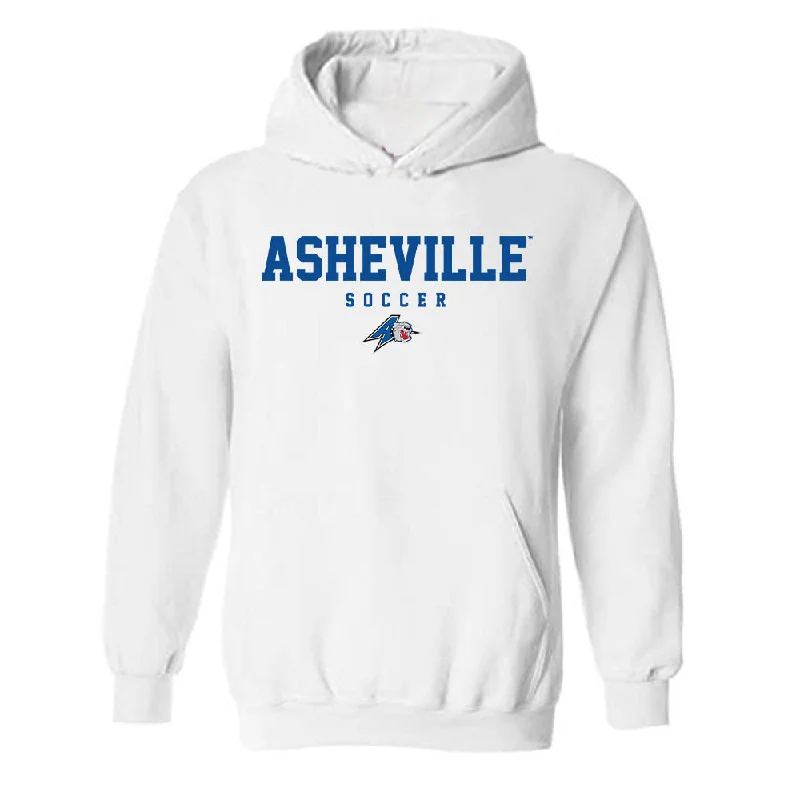UNC Asheville - NCAA Women's Soccer : Reina Herndon - Classic Shersey Hooded Sweatshirt Hoodie with Back Slit Movement Comfort UNC Asheville - NCAA Women's Soccer : Reina Herndon - Classic Shersey Hooded Sweatshirt Hoodie with Back Slit Movement Comfort