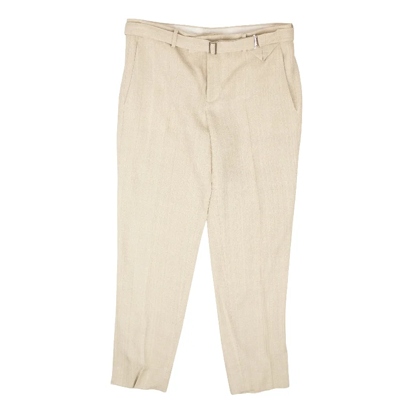BTV-XBTM-0051/42 564732VF431_9217 Bone Bottega Veneta Woven Dress Pant Comfortable Maternity Pants