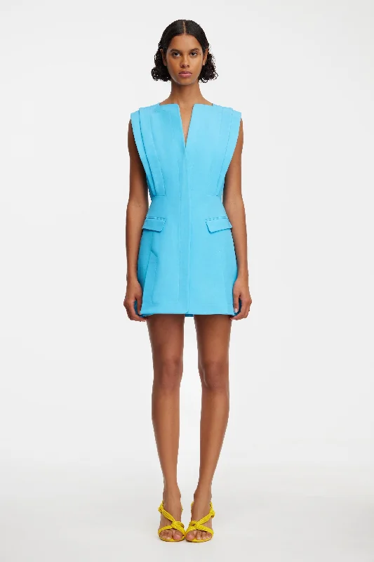 THRUMSTER MINI DRESS Elegant Silk Mini Dress