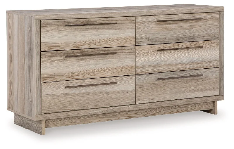 Hasbrick - Tan - Six Drawer Dresser Tunics Luxurious premium