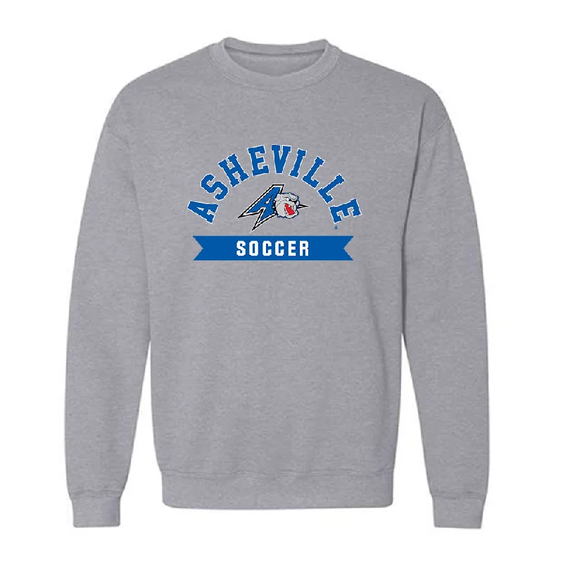 UNC Asheville - NCAA Women's Soccer : Reina Herndon - Classic Shersey Crewneck Sweatshirt Hoodie with Tied Waist Feminine Flattering UNC Asheville - NCAA Women's Soccer : Reina Herndon - Classic Shersey Crewneck Sweatshirt Hoodie with Tied Waist Feminine Flattering