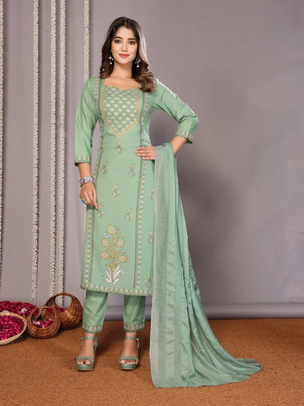 Women's Viscose Solid Flared Kurta Pant With Dupatta - Malishka Export Comfortable Jogging Pants