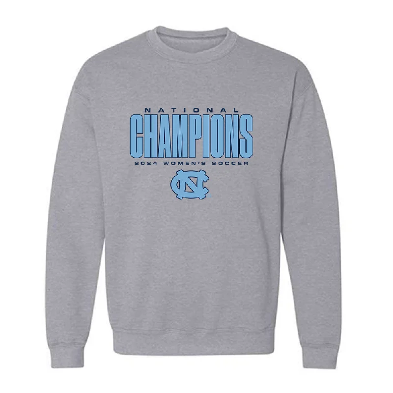 UNC - NCAA Women's Soccer : Logan Tongberg - National Champs Crewneck Sweatshirt Hoodie with Pattern Geometric Abstract UNC - NCAA Women's Soccer : Logan Tongberg - National Champs Crewneck Sweatshirt Hoodie with Pattern Geometric Abstract