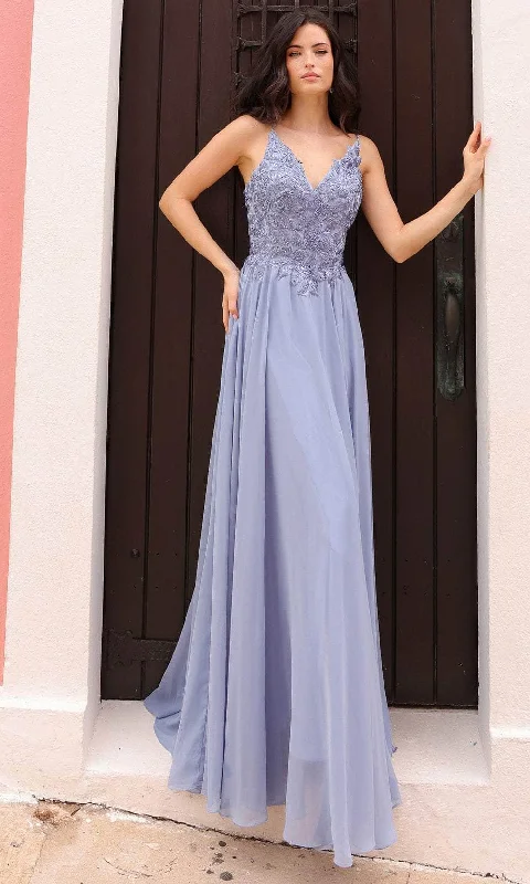 Nox Anabel C1462 - Spaghetti Strap A-Line Prom Dress Tunics Party sparkling