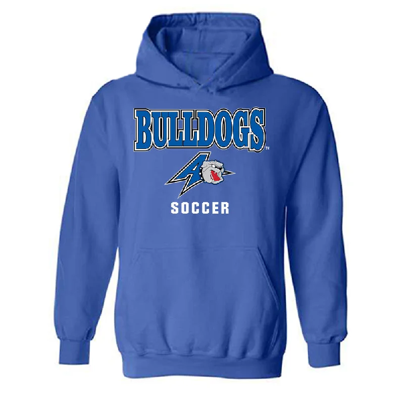 UNC Asheville - NCAA Women's Soccer : Reina Herndon - Classic Shersey Hooded Sweatshirt Hoodie with Velcro Closure Adjustable Secure UNC Asheville - NCAA Women's Soccer : Reina Herndon - Classic Shersey Hooded Sweatshirt Hoodie with Velcro Closure Adjustable Secure