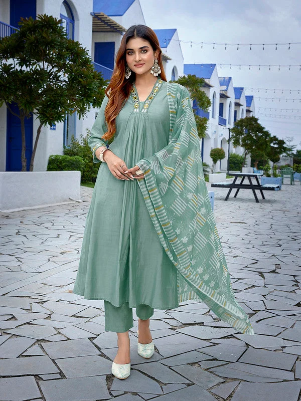 Women's Viscose Solid Flared Kurta Pant With Dupatta - Malishka Export Elegant Dress Pants Women's Viscose Solid Flared Kurta Pant With Dupatta - Malishka Export Elegant Dress Pants