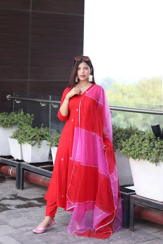 Women's Viscose Solid Flared Kurta Pant With Dupatta - Malishka Export Fashionable Sporty Pants