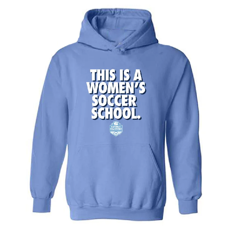 UNC - NCAA Women's Soccer : Logan Tongberg - Classic Shersey Hooded Sweatshirt Hoodie with Patch Decorative Personalized UNC - NCAA Women's Soccer : Logan Tongberg - Classic Shersey Hooded Sweatshirt Hoodie with Patch Decorative Personalized