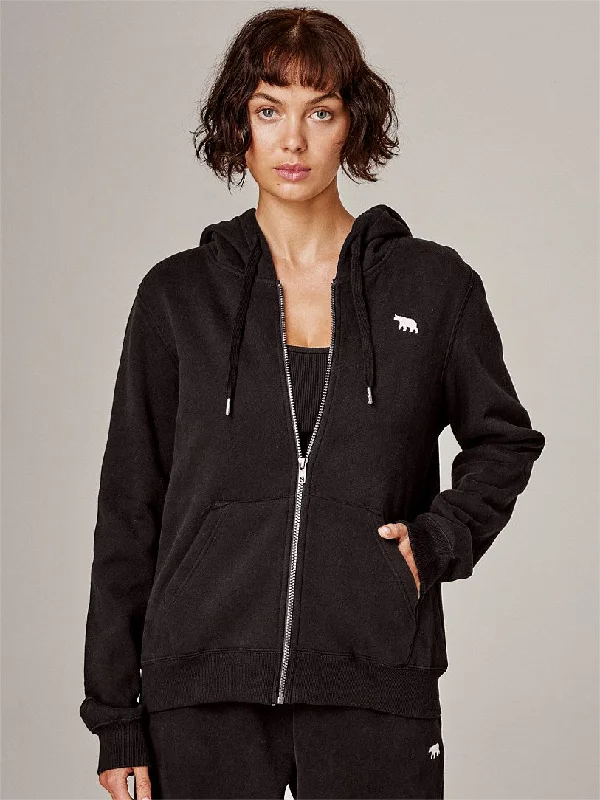Team Zip Hoodie Hoodie with Exposed Zipper Edgy Industrial