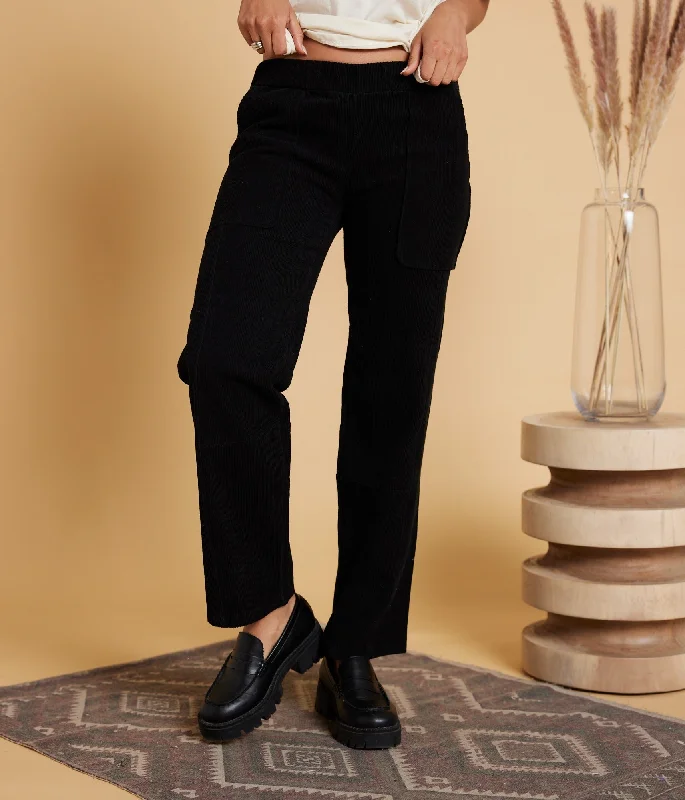 Florence Pant - Black Casual Lounge Pants