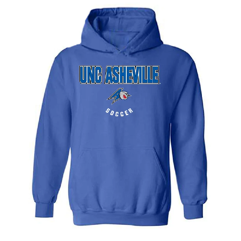 UNC Asheville - NCAA Women's Soccer : Reina Herndon - Classic Shersey Hooded Sweatshirt Hoodie with Hem Ribbing Snug Secure UNC Asheville - NCAA Women's Soccer : Reina Herndon - Classic Shersey Hooded Sweatshirt Hoodie with Hem Ribbing Snug Secure