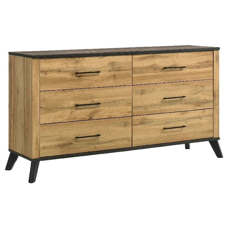 Kaywood - 6-Drawer Dresser Cabinet - Natural Pine Tunics New arrival