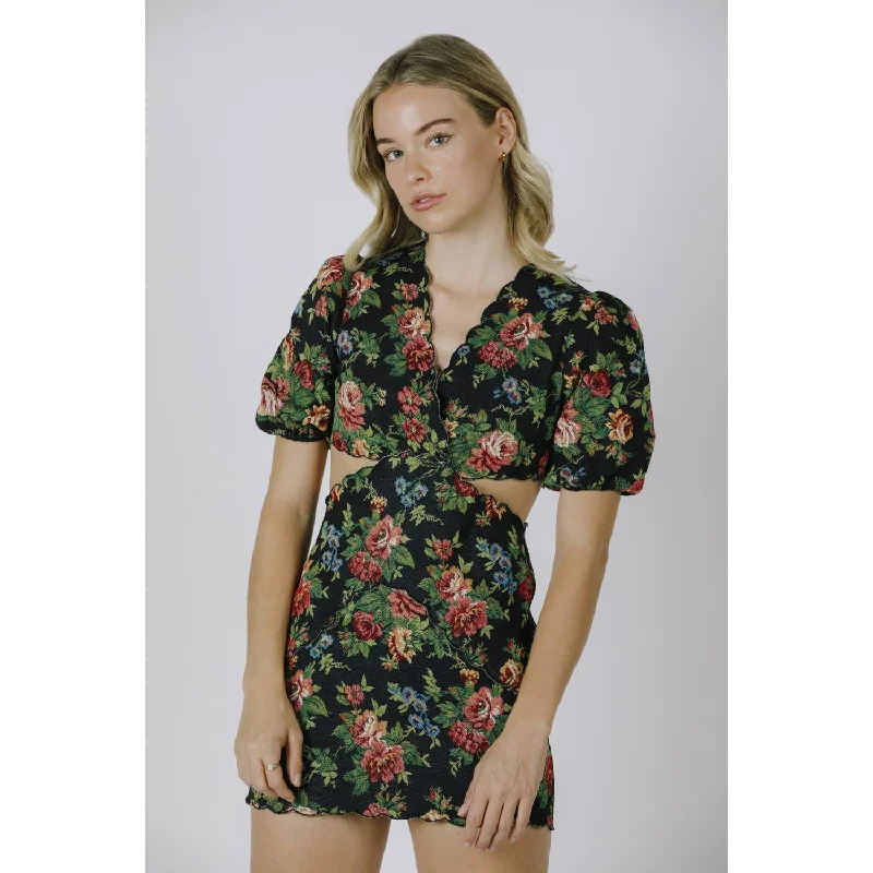 Garden Party Mini Dress Cozy Long Sleeve Mini Dress