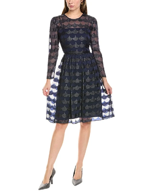 Maggy London Mini Dress Elegant Tulle Mini Dress