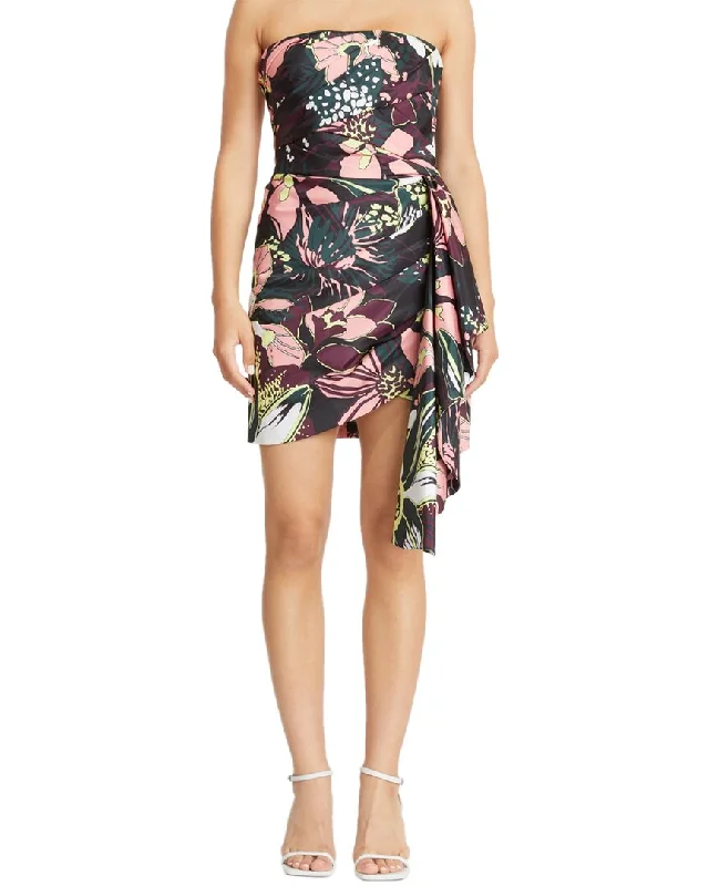 Tanya Taylor Alina Mini Dress Comfortable Linen Mini Dress