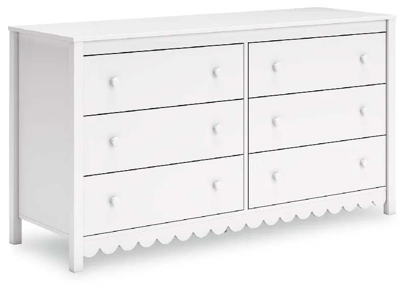 Hallityn - White - Six Drawer Dresser Tunics Favorite customer