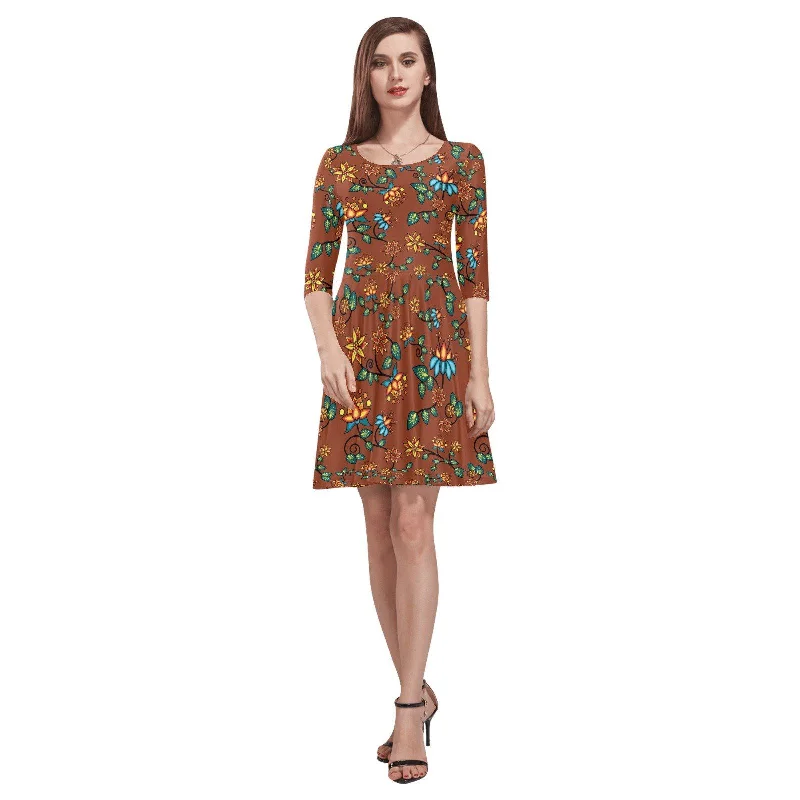 Lily Sierra Tethys Half-Sleeve Skater Dress Tunics Evening elegant