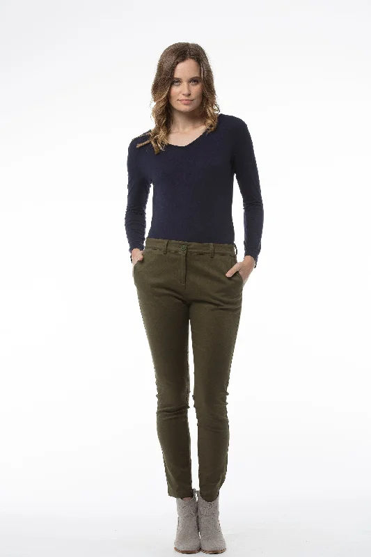 QUINN Pants - Olive Green Soft Sweatpants Style