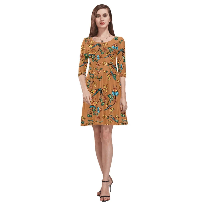 Dragon Lily Sierra Tethys Half-Sleeve Skater Dress Tunics Travel practical