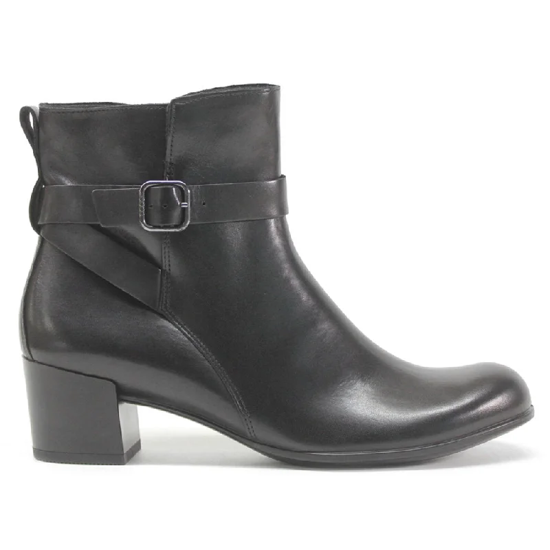 Dress Classic 35 Full Grain Leather Women's Ankle Heel Boots Tunics Yoga stretchy
