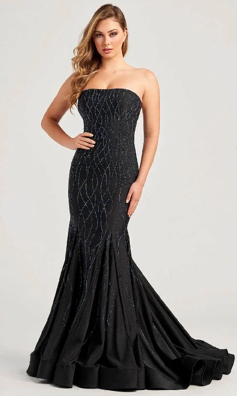 Colette By Daphne CL5106 - Strapless Beaded Prom Dress Tunics Trendy modern