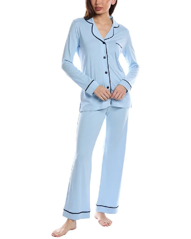 Cosabella 2Pc Bella Top & Pant Pajama Set Cozy Knit Pants
